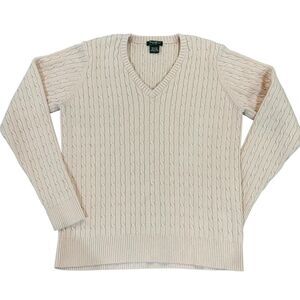 Eddie-bauer Women's Pink and Cream Jumper